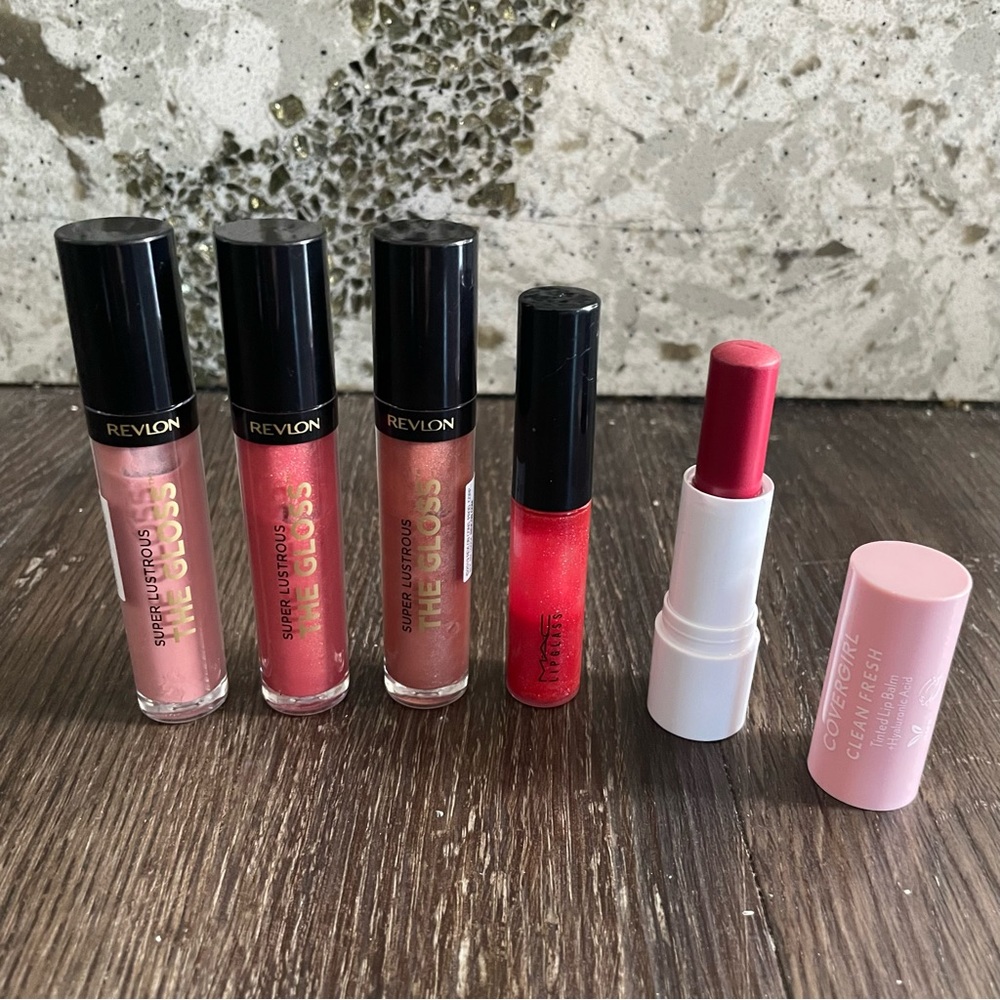 Bundle of Lip Glosses Revlon MAC Covergirl * 80% OFF*